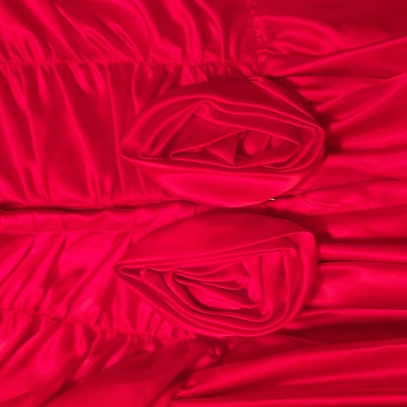 Vintage 80s/90s Prom dress. LIKE NEW red size 9 - Picture 9 of 16